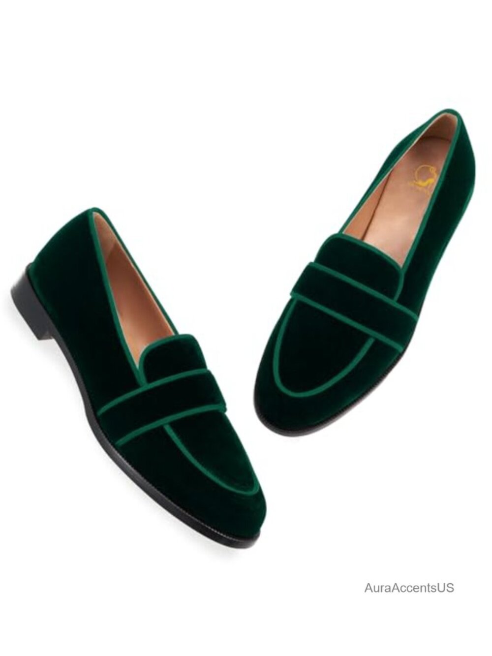 Women Round Toe Velvet Loafers Slip On Comfort Office Work Walking Flats